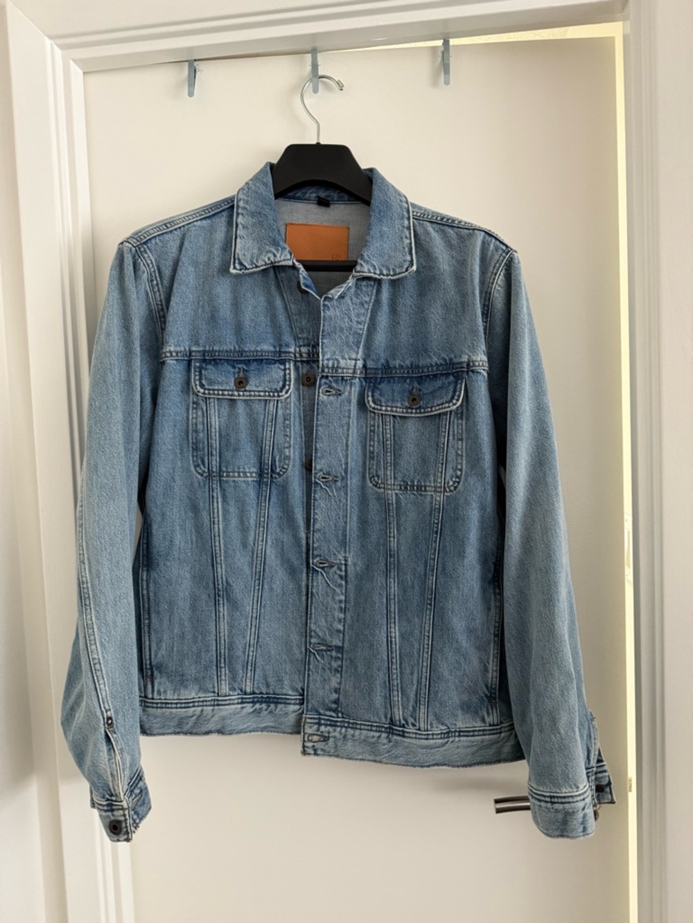 Banana Republic Men’s Light Blue Denim Trucker Jacket -
